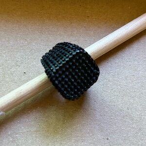 Unbranded black stud ring 7